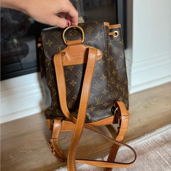 Louis Vuitton Montsouris Monogram Canvas Backpack MM Brown - Picture 2 of 8
